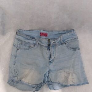 Jean shorts light blue size large